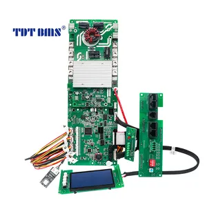 CAN RS485 RS232 BT 16S yüksek akım 100A 120A 150A 180A 200A ile akıllı bms şarj dengesi için LCD lifepo4 3.2volt pil