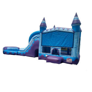 Château gonflable moderne pour jardin, <span class=keywords><strong>grand</strong></span> château gonflable Ice Palace avec toboggan aquatique à vendre - Product Image 4