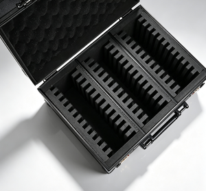 Étui de transport et de rangement en aluminium sur mesure à 3 rangées avec mousse EVA pour cartes de sport <span class=keywords><strong>PSA</strong></span>/BGS - Product Image 6