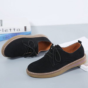 Espadrilles plates pour femmes et hommes, chaussures <span class=keywords><strong>en</strong></span> cuir véritable avec broderie, vente <span class=keywords><strong>en</strong></span> <span class=keywords><strong>gros</strong></span>, mocassins Harajuku à enfiler pour l'automne - Product Image 1