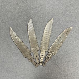 Lames en acier Damas Drop Tanto Point pour couteaux EDC, lames VG10 avec manche partiellement fini, ébauches de lames multi-styles pour fabricants de couteaux - Product Image 4