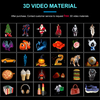 Ventiladores Holográficos 3D Sync de 52 cm, Ventilador LED para Publicidad en Interiores, Reproductor con Soporte, Alta Luminosidad de 2200 nit, Pantalla para Anuncios, OEM 176