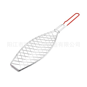 Panier de barbecue en acier inoxydable Yangjiang 66x15.5x3cm pour le camping en plein air, facile à nettoyer - Product Image 1