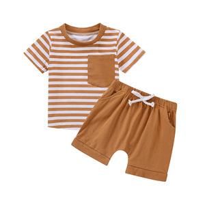 Conjunto Casual de Dos Piezas para Niños de 1 a 4 Años, Ropa Infantil de Manga Corta para Verano - Product Image 5
