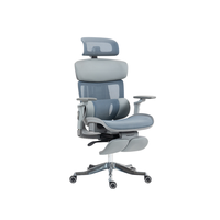 Chaise de bureau pivotante ergonomique moderne en maille avec hauteur réglable pour le bureau à domicile