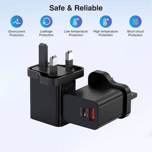 <span class=keywords><strong>Cargador</strong></span> de Pared USB-A Tipo-C de 20 W con Dos Puertos USB-A, Adaptador de Corriente Rápido para iPhone 11-15 para Cámaras <span class=keywords><strong>Apple</strong></span> IPhones OTP - Product Image 4