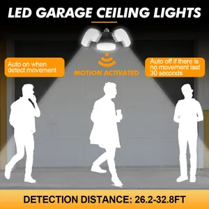 Luci Super luminose UFO ad alta baia 150W 6000K lampade da soffitto con 3 ali regolabili illuminazione del Garage