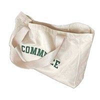Sac fourre-tout en toile de coton personnalisé avec logo, sac de plage et de shopping écologique et bio de grande capacité pour mariage et protection contre la poussière