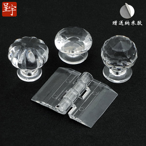Acrylic Cabinet Door Handles Round Transparent <b>Crystal</b> <b>Knobs</b> For Drawer Easy Installation Surface Decoration Modern Design - Product Image 5