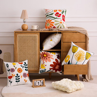 Housses de coussin brodées en gros, housses de coussin de luxe, housses de coussin à fleurs
