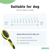 Brosse Duo-Care Comfort 2 In1 de qualité supérieure pour démêler et masser la brosse à double fonction brosse de toilettage santé