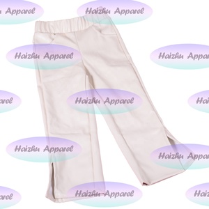 Pantalones Anchos de Cintura Alta para Chicas, Talla Grande, de Piel Sintética Suave, Estilo Hip Hop, con Cintura Elástica - Product Image 5