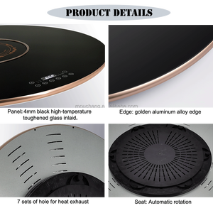 Vòng 360 Độ Xoay Kích Thước 810Mm Chuyên Nghiệp Tấm Nóng Thực Phẩm Ấm Trạm Nóng Lên Kệ - Product Image 6