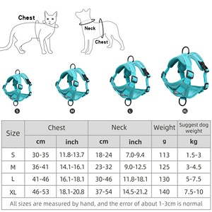 Breathable air Mesh Adjustable Reflective <strong>Cat</strong> <strong>Harness</strong> and Leash Set <strong>Cat</strong> <strong>Harness</strong> Set <strong>Cat</strong> Leash and <strong>Harness</strong> - Product Image 6