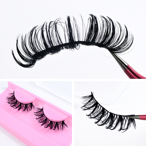 Nuove Ciglia Finte a Striscia Intera Effetto Bagnato a Spillo Volume Soffice Fornitore di Ciglia Finte in Visone Sintetico Curvatura C/D Accessori per il Trucco - Product Image 4