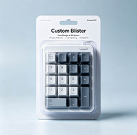 Emballage de vente au détail personnalisé en blister pour clavier numérique, blister transparent en PET pour périphériques d'ordinateur portable et de bureau