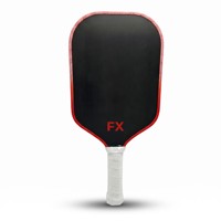 Raquette de pickleball en fibre de carbone FX 3K, noyau en polypropylène alvéolé de 16 mm, raquette légère pour adultes et enfants, design sans bordure