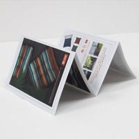 Fabrication de dépliants d'affaires personnalisés, impression de brochures vidéo en papier de luxe A5