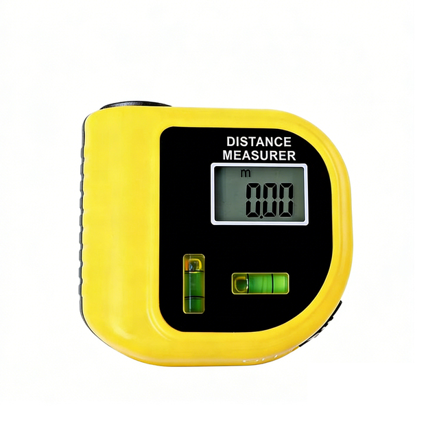 CP-3010 Mini Ultrasonic Digital Tape Measure Laser Range Finder Distance Meter & Laser Pointer Rangefinder Level Tool 18M