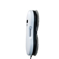 PORITOU Nettoyeur de vitres électrique robotisé, aspirateur automatique, moteur sans balais écologique, nettoyeur de vitres portatif, batterie 500mAh, 2 modes