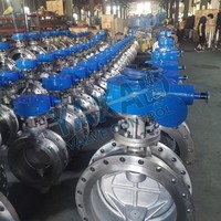 Válvula de Mariposa con Brida de Acero Inoxidable, Cuerpo 304, Disco Revestido de PTFE, Triple Offset, Alto Rendimiento, Servicio para Refinerías