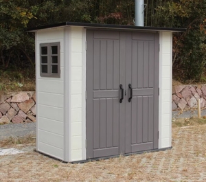 Kinying ngoài trời di động <span class=keywords><strong>Barn</strong></span> lưu trữ đổ vườn Kim loại và gỗ khung cabin nhà với cửa bên cho lưu trữ xây dựng - Product Image 6