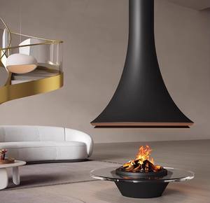 <span class=keywords><strong>Cheminée</strong></span> électrique au carbone suspendue au plafond, <span class=keywords><strong>cheminée</strong></span> à <span class=keywords><strong>granulés</strong></span>, taille personnalisée, diamètre de 600 mm à 1200 mm - Product Image 3