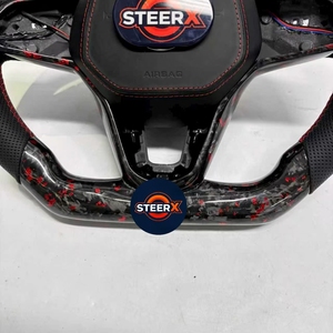 Volant en fibre de carbone forgée VW/Volkswagen LED pour Golf 8 MK8 Passat <span class=keywords><strong>Touareg</strong></span> Tiguan Polo GTD MK7 MK6 <span class=keywords><strong>R</strong></span>-<span class=keywords><strong>Line</strong></span> CC Jetta - Product Image 6