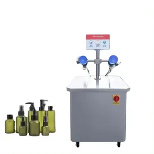 Semi Automatic Air Washing Machine for Round Glass Plastic Cosmetic Packing Bottle Dust Collector