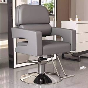 Moderne Ijzeren Kappersstoel Lederen Zitting Verstelbare Hoogte Zware Hydraulische Pomp Enkele Voetsteun Stabiele Permanent Verven Duurzaam - Product Image 4