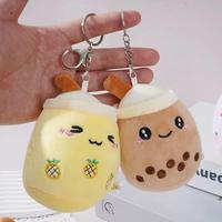 Peluche en forme de tasse de thé au lait de 12 cm, jouet en peluche, jouet Boba, porte-clés, cadeau pour enfants, peluche mignonne, vente en gros de poupées