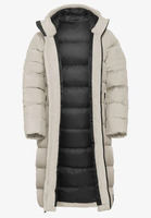 Veste longue matelassée décontractée pour femme, printemps-hiver, isolante, respirante, coupe-vent, à capuche zippée, unie, pour l'extérieur