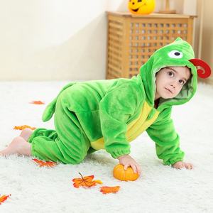 Michley Halloween Show bébé Costume <span class=keywords><strong>film</strong></span> Cosplay 2025 hiver automne mignon Style animaux 3D capuche fermeture éclair à manches longues body - Product Image 6
