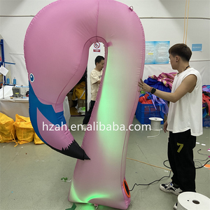 Animale gonfiabile mascotte rosa aria soffiato fenicottero saltare in aria per la pubblicità - Product Image 3