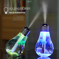 NOUVEAU 400ML Home Mini Cool Mist Humidifier Bulb avec USB Night Light Colorful Air Diffuser and Aroma Diffuser for Home Office Gift