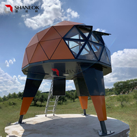Dôme géodésique personnalisé Star Cabin, maison de luxe pour glamping, pod préfabriqué, hôtel extérieur avec fenêtre en verre, C5 Capsule Castle