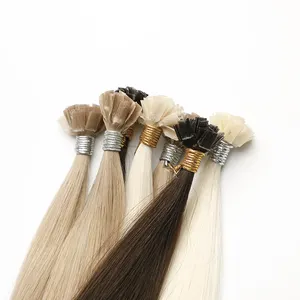 Wholesale Price Keratin Bonding Remy Brazilian Natural Flat Balayage I Tip Human Hair Extensions Remy Virgin U Tip