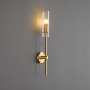 Italian Minimalist All-Copper Wall Lamp Postmodern Designer <b>Style</b> for Living Room Stairwell Hallway Bedroom Bedside Decor - Product Image 4