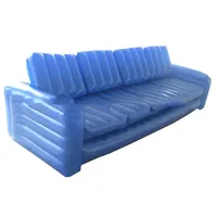 Furnitur Ruang Tamu Gratis Kombinasi Sofa Sectional Set Sofa Empat Kursi Tiup Sofa PVC Modern Sectional 3d