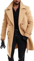 Manteau en laine pour homme automne/hiver, double boutonnage, épais, en tweed, trench-coat, Sehe Fashion