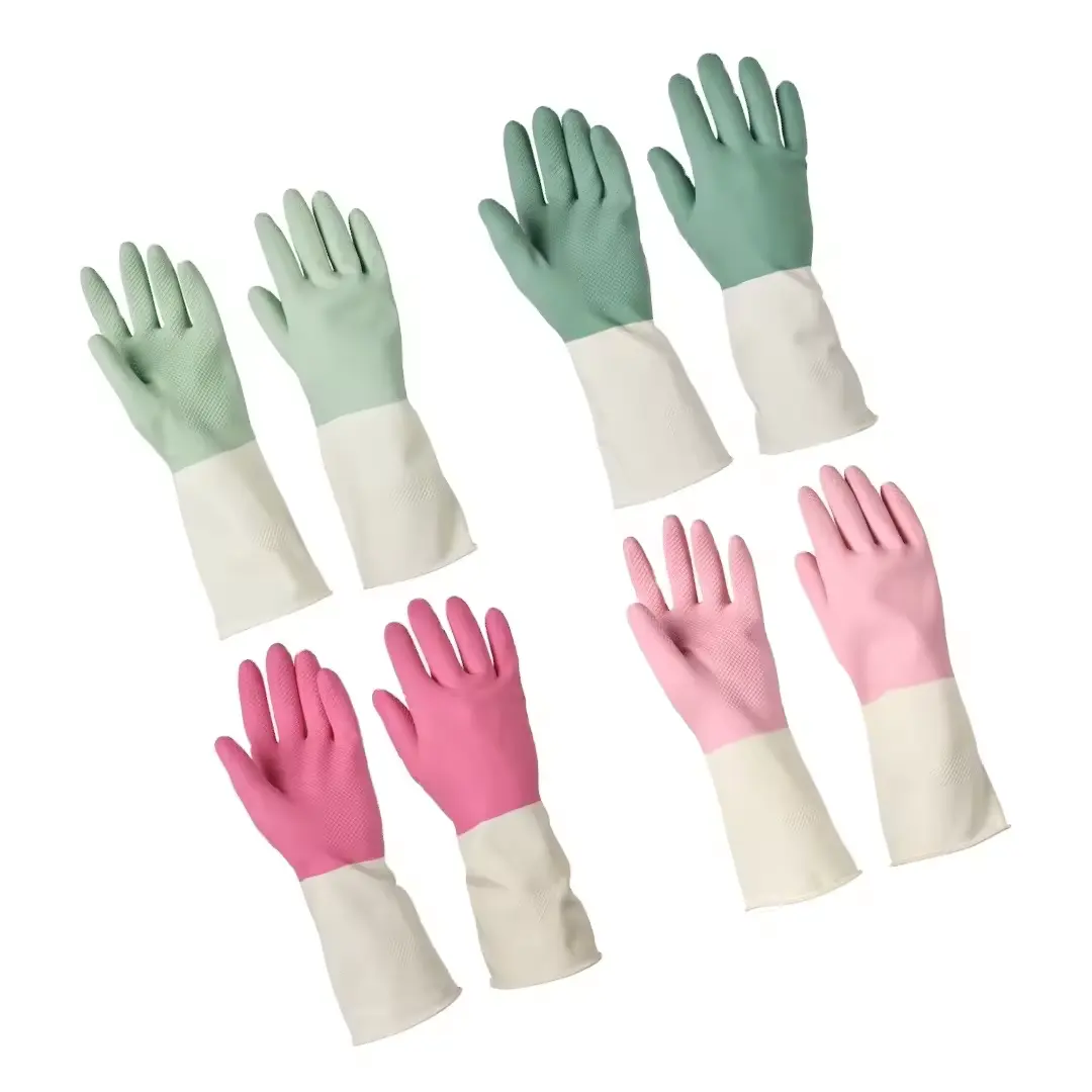 Farben Nitril Gummi handschuh Haushalts küche Geschirrs pülen verdickt dauerhafte Hausarbeit Reinigung wasserdichte Handschuhe