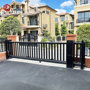 Hochwertiges, anpassbares, höhen gestaltetes Aluminium-Schiebe tor mit elektrischem Haupttor der Rollen rolle für den Innenhof - Product Image 5