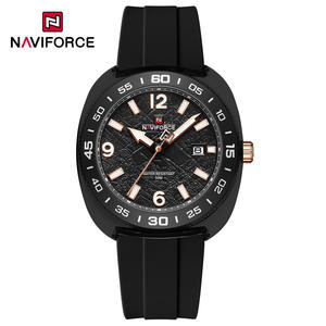 นาฬิกาข้อมือผู้ชาย NAVIFORCE 7132 รุ่นสปอร์ต แฟชั่นทันสมัย แสดงวันที่ เข็มเรืองแสง กันน้ำ 5ATM สายซิลิโคน นาฬิกาควอตซ์ผู้ชาย - Product Image 1