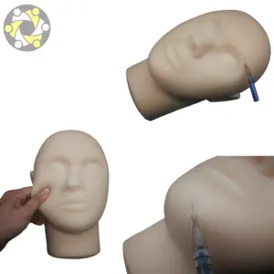 Medical Science Training Model of Silicone Face with Eyes nose Lip for Plastic Surgery Practice