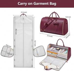 Free Sample Travel Convertible <b>Carry</b> <b>on</b> Garment <b>Bag</b> with Shoe Pouch & Detachable Shoulder Strap - Product Image 3