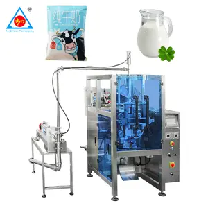 factory direct sales automatic juice cow milk water liquid pouch packing machine 1000 ml