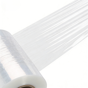 4 Rolls Clear Heavy-Duty Stretch Film Shrink <b>Wrap</b>, 18" x 1500ft, 80 Gauge Commercial-Grade <b>Plastic</b> <b>Wrap</b> - Product Image 3
