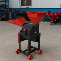 Henglu Nouvelle Machine à Hacher les Fourrages Électrique 220V pour Usage Domestique, Ultra Fine, 4 Lames en Alliage, Capacité 300KG/H, pour Paille et Fourrage, Broyeur pour Moutons
