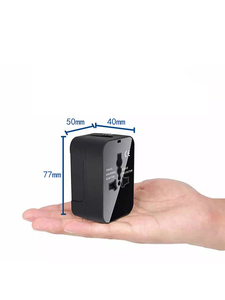 IStapromo Gifts Hot Sales 1 USB-A + Type-C Ports Universal Travel <b>Adapter</b> Electrical <b>Plug</b> for European Euro <b>EU</b> US UK AU - Product Image 4
