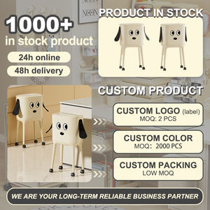 Cubo <span class=keywords><strong>de</strong></span> Basura UFORU para Oficina, Cocina, Hogar y Baño, con Tapa, Diseño Nuevo, <span class=keywords><strong>de</strong></span> Plástico, con Orejas <span class=keywords><strong>de</strong></span> Perro - Product Image 2